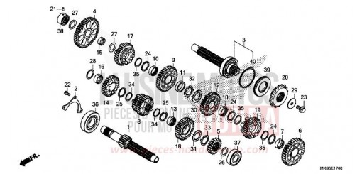 GETRIEBE (MT) CRF1100AL de 2020
